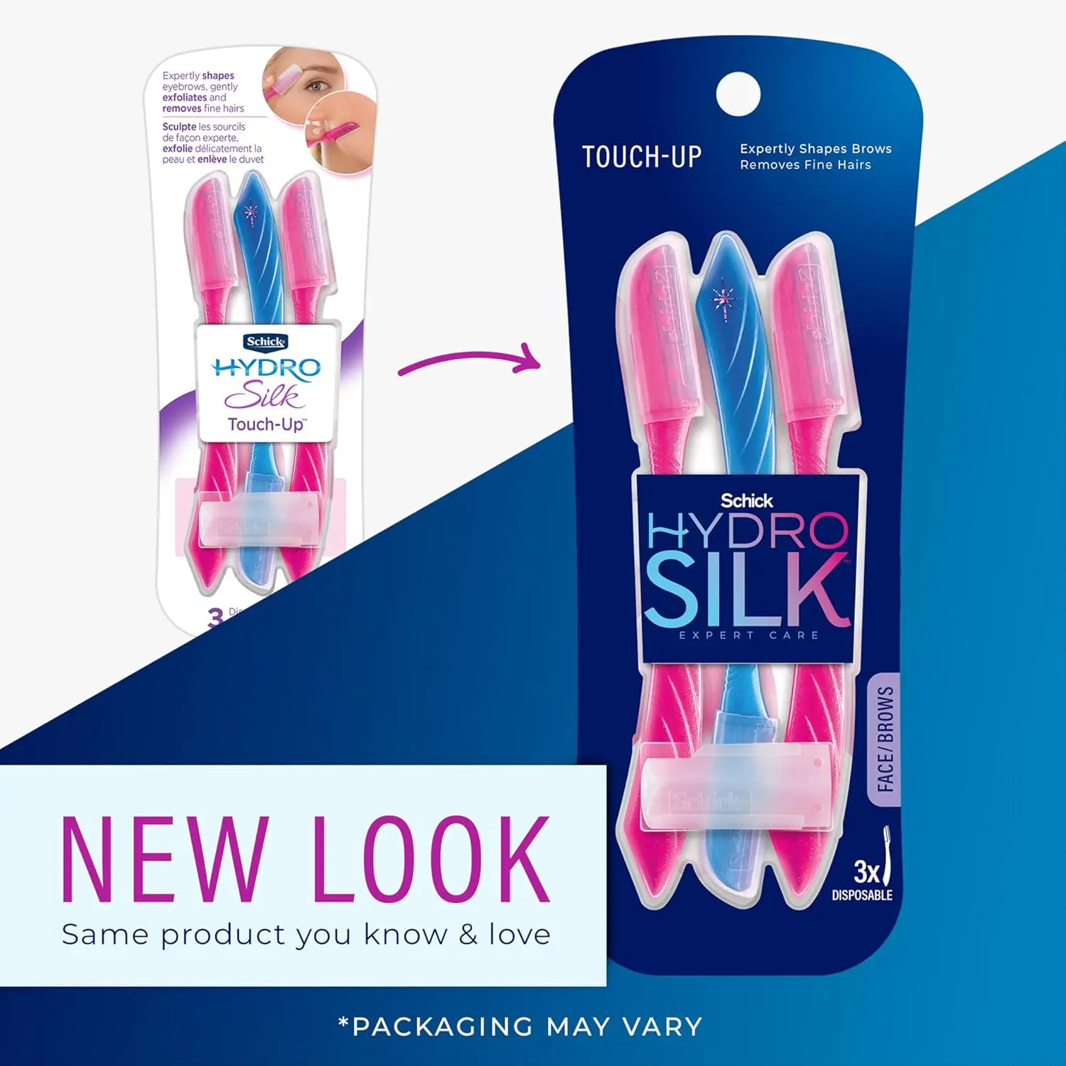 Инструмент для дермапланирования Schick Hydro Silk Touch-Up с прецизионной крышкой 3 карата |