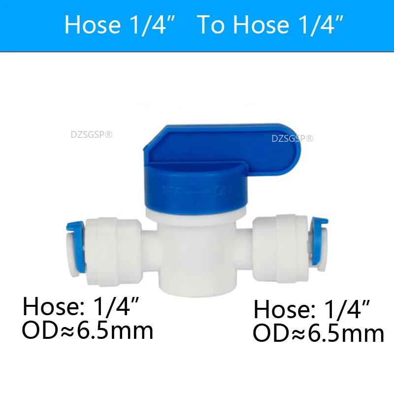 

Пластиковый шаровой кран Reveser Osmosis 1/4" 3/8"