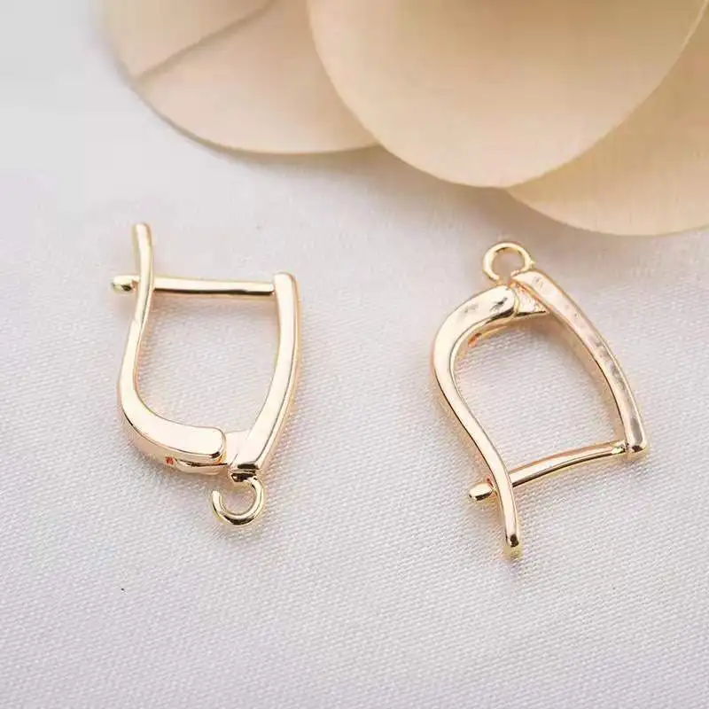 Простые медные серьги с застежкой для ушей простые подвесной сделай сам |