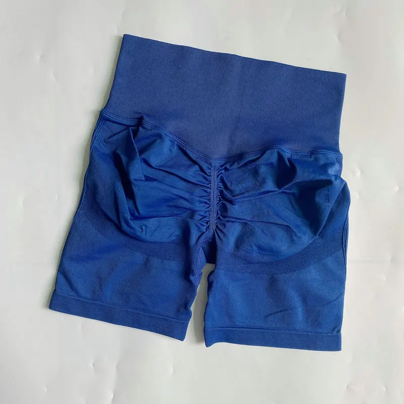 Шорты женские бесшовные с эффектом пуш-ап и высокой талией |