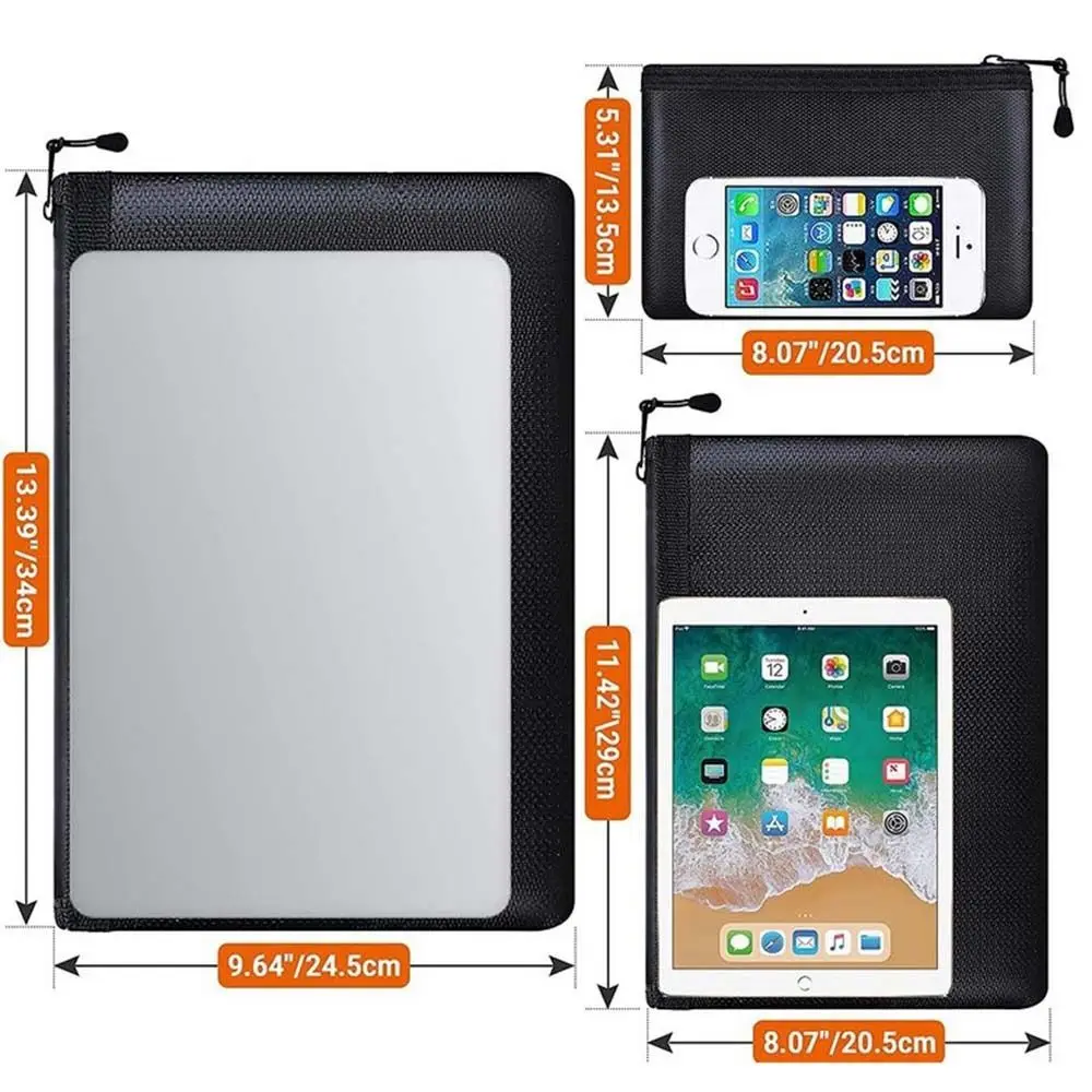 Теплоизолированные огнестойкие сумки для документов большой емкости с