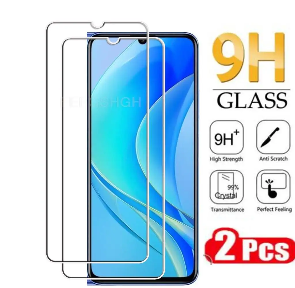 Оригинальное защитное закаленное стекло для Huawei Nova Y70 Y70Plus 6,75 дюйма, искусственное стекло, Защитная пленка для экрана