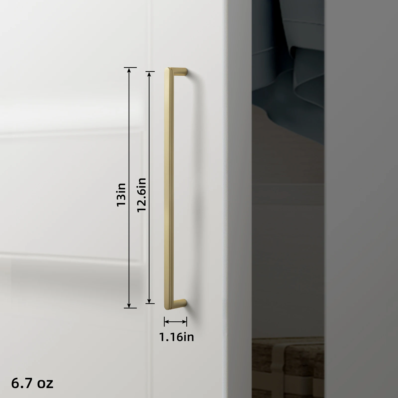 Ручки для шкафов TONA, матовая латунь