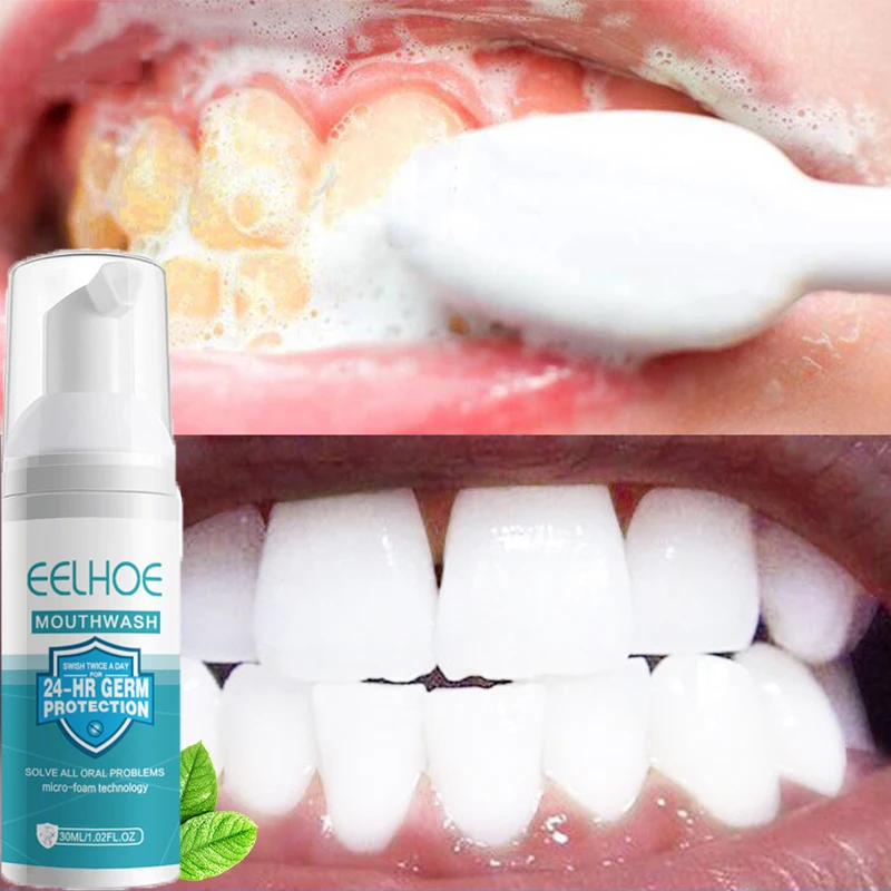 Teeth Whitening Mousse Foam Toothpaste Teeth Cleaning Brighten Remove Stains Bleach Oral Hygiene Fresh Breath Tooth Care Product
