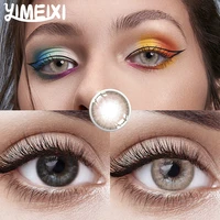 YIMEIXI New Eyes Contact Lenses Natural Colored Purple Lenses Cosmetics Accessories with Contact Lenses Case Gift Pair 2pcs