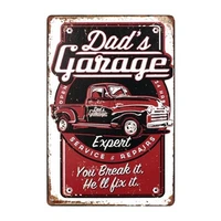 dad s garage bar pub home vintage retro poster cafe art metal tin sign