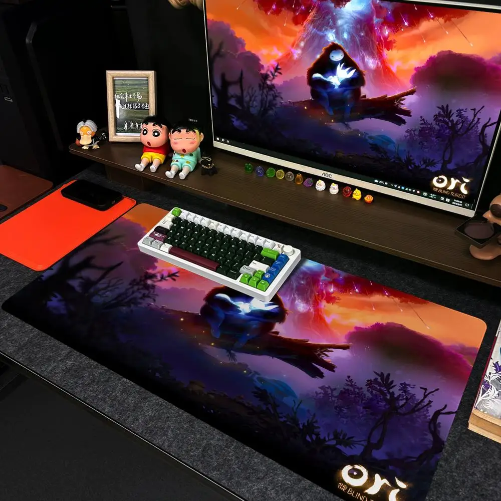 Фото Коврик для мыши Ori and the Will of the Wisps, XXL, большой размер, нескользящий, для геймеров, 90x40 см, с художественным дизайном, HD-качество, для клавиатуры и стола №1