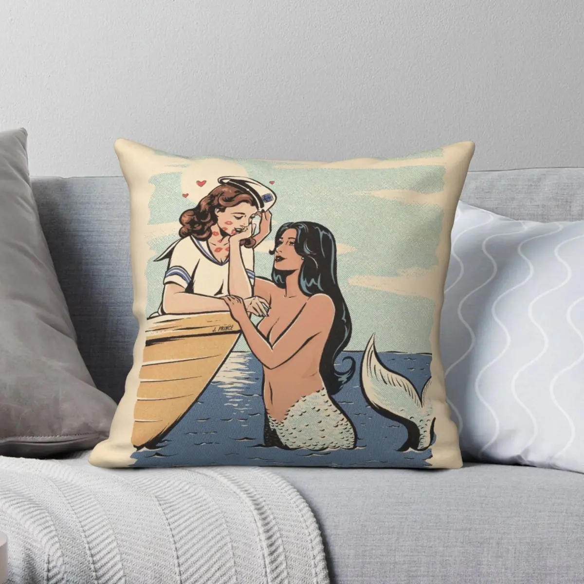 

Зачарованная квадратная наволочка из полиэстера и льна, вельветовый Креативный дизайн на молнии