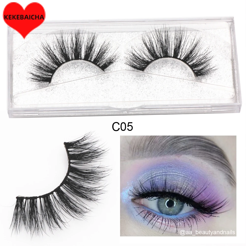 

KEKEBAICHA Long Dramatic Eyelashes 3D Mink False Eyelash 100% Cruelty Free Handmade Full Strip Lashes Fuller Lash Soft Fake Lash