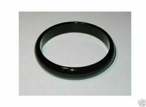 

BLACK NATURAL ONYX BANGLE BRACELET 60-66mm BIG SIZE GIFT