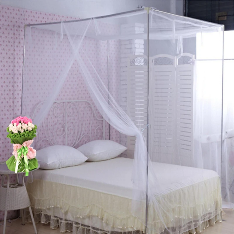 Bed Curtain With Storage Bag Anti Mosquito Netting For Bedroom Sleep Full Cover Nets