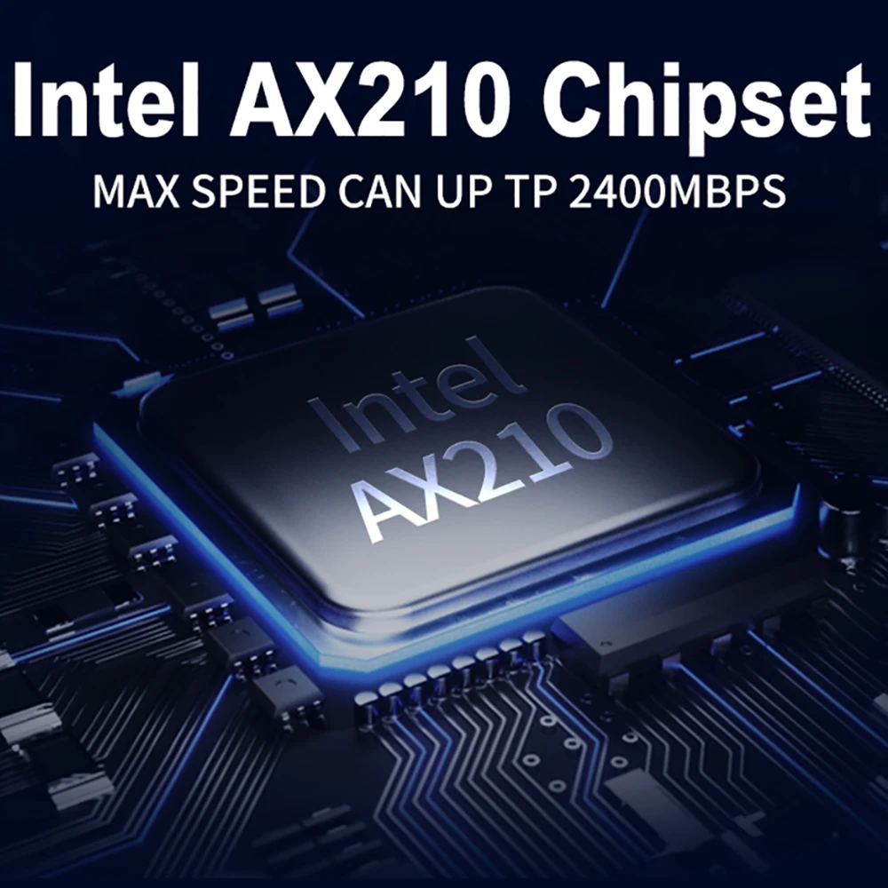 Wi-Fi 6E PCIE M.2 адаптер три диапазона 5374 Мбит/с Bluetooth 5 3 Intel AX210 беспроводная 6 сетевая