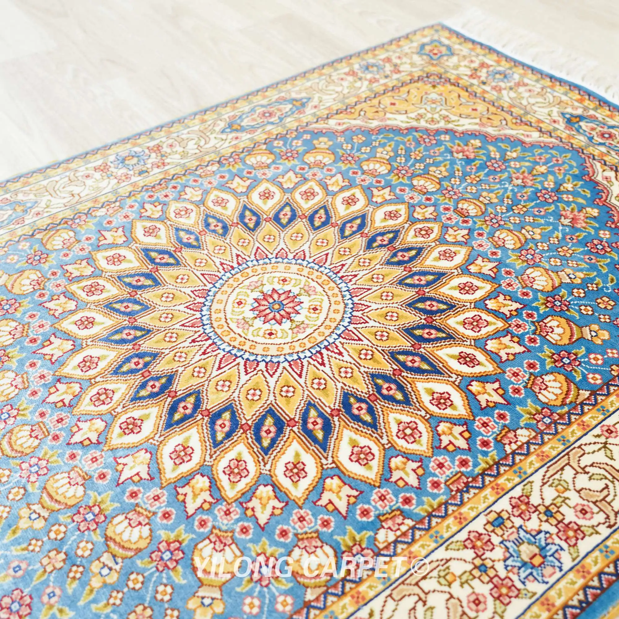 61x91 см персидский ковер галерея новый дизайн ручной вязки шелк (ZQG359A) | Дом и сад