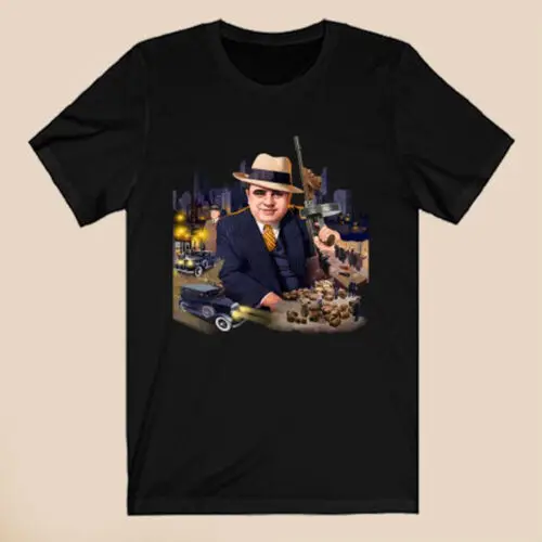 Al Capone American Legend Мужская черная футболка размер S-5XL