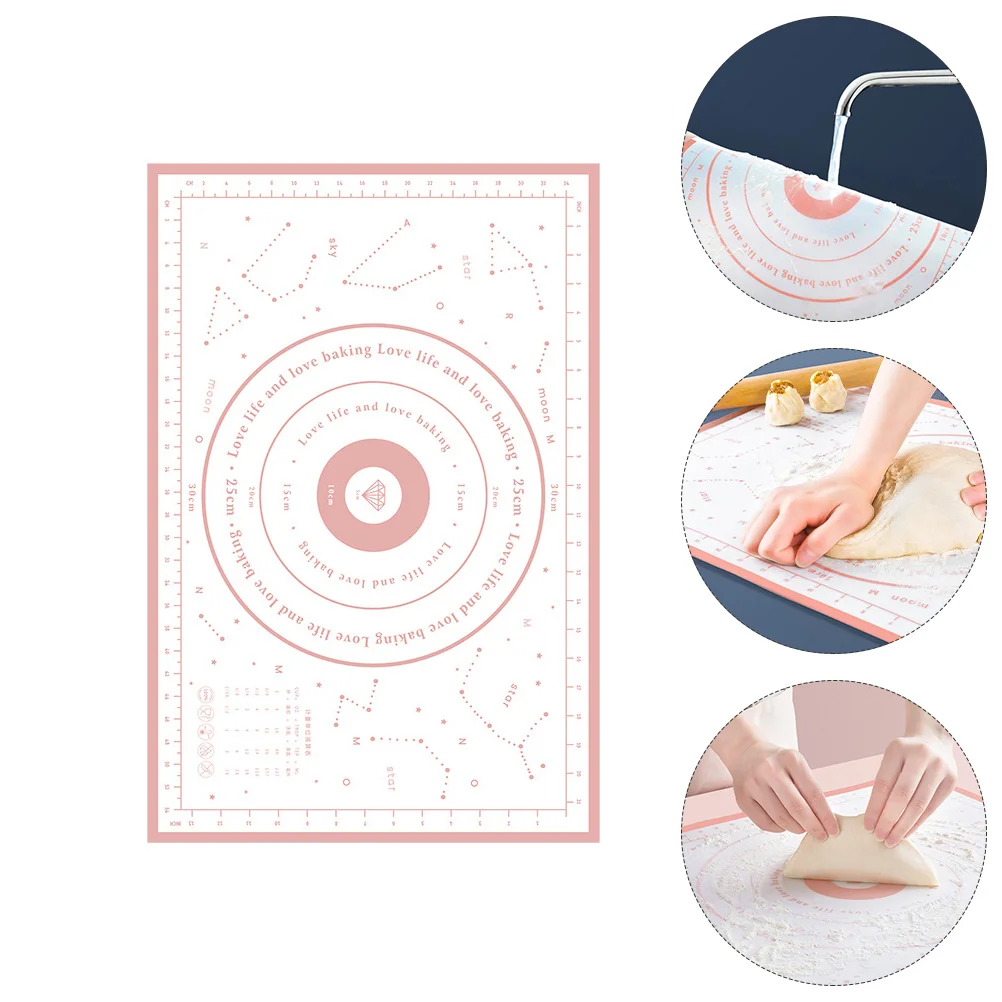 

Mat Silicone Pastry Rolling Baking Dough Non Pie Pad Stick Oven Liner Measurements Sheet Supplies Pads Cooking Scale Nonstick
