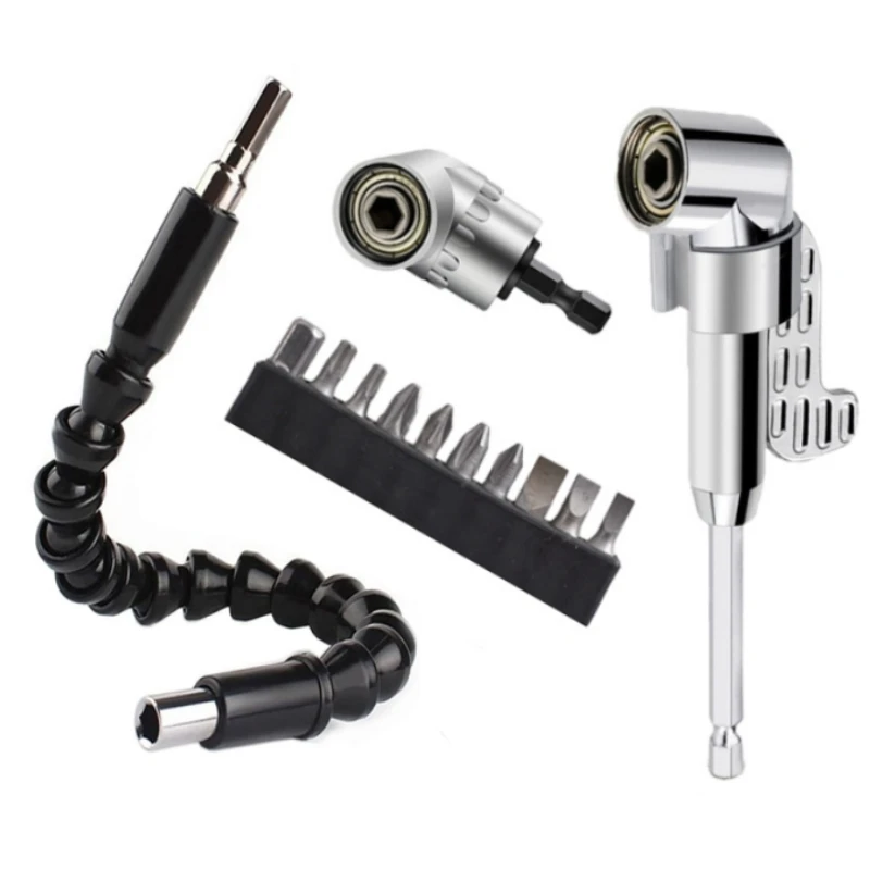 

1/4" Soft Flexible Extension Flexible Kit Drill Shafts Hex Adapter Bit Screwdriver Tools Extension Screwdriver Socket Shaft