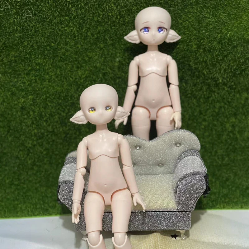 

28cm Elf Doll Small 1/6 Bjd Doll Makeup Whole Doll DIY Handmade Dolls Kids Toy Girls Doll Opened Head