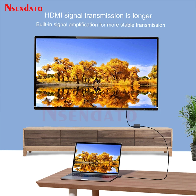 Фото 40 м 4K HDMI 2,0 HDR сплиттер ретранслятор 4K HDMI усилитель сигнала усилитель адаптер Поддержка HDCP 2,2 EDID 4K x 2K 1080P @ 60 Гц №3