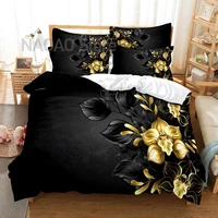 3d bedding set butterfly flower pattern microfiber comforter duvet cover bedspread bedclothes king queen size with pillowcases