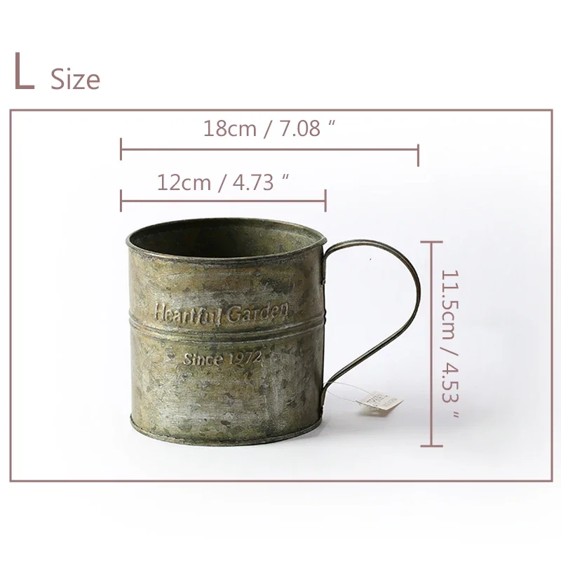 

Винтажная металлическая кружка