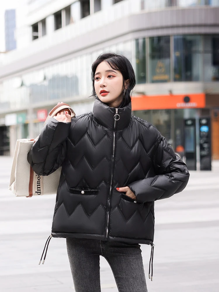 Winter Jacket Women Overcoat 2022 Thick Down Cotton Padded Coat Female Fashion Short Parka Mujer Puffer Jackets