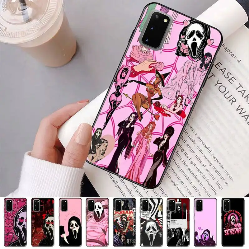 

LVTLV Ghostface Horror Scream Art Phone Case For Samsung S 9 10 20 21 22 23 30 23plus lite Ultra FE S10lite Fundas