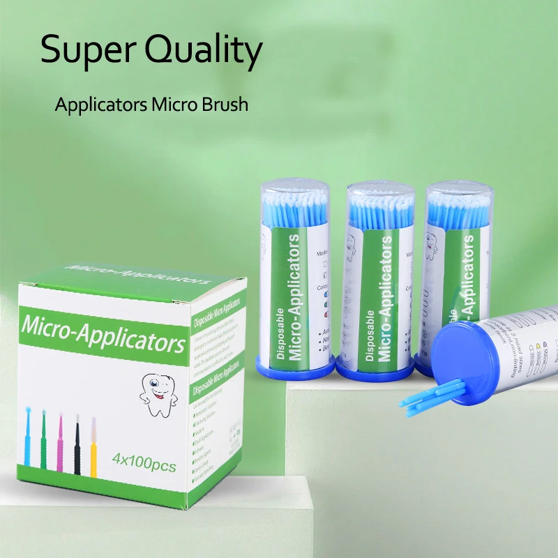 

100PCS/Bottle Dental Tool Disposable Micro Brushes Applicators Micro Brush Dentistry Odontologia Extension Dentist Materials