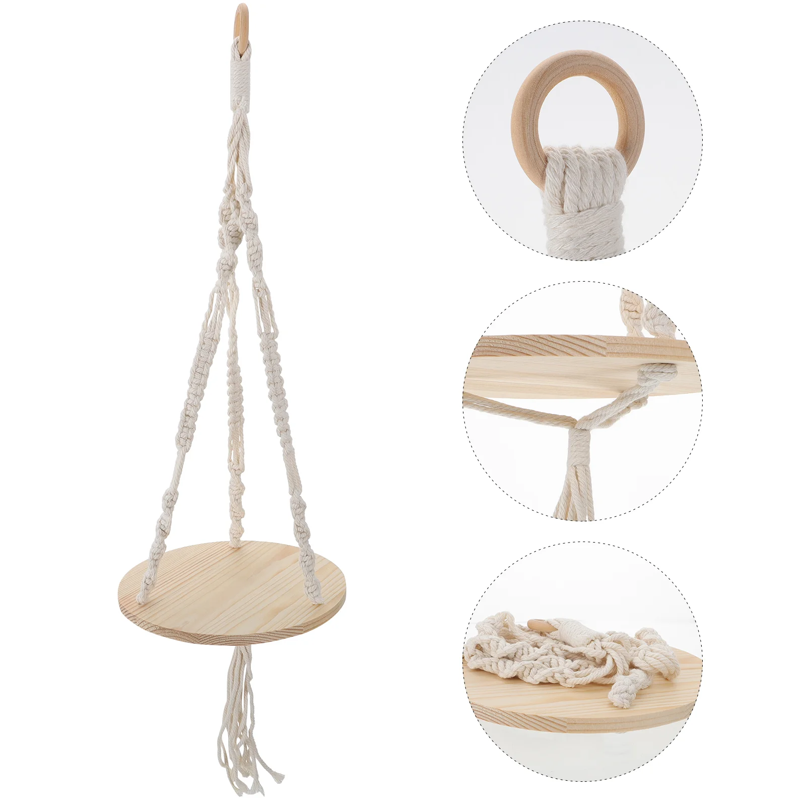 

1 шт. подвесная корзина, держатель для цветочного горшка, новая стойка для демонстрации растений с орнаментом на балконе