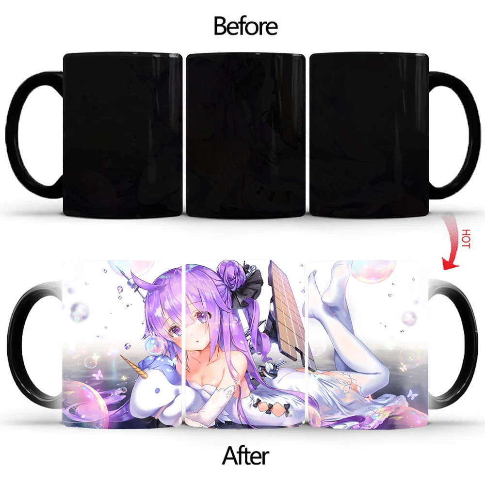 Changing Ceramic Magic Tea Milk Coffee Mug Funny Gift