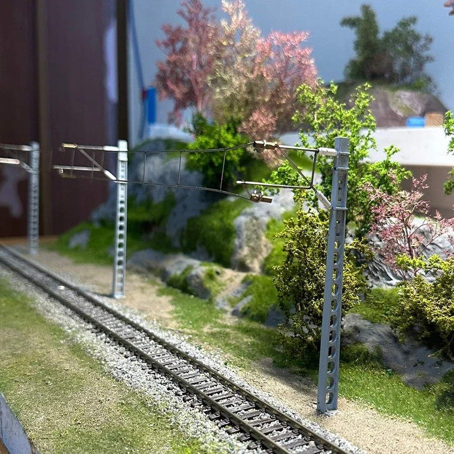 1/87-160 масштаб железнодорожная станция контактная сеть сплав колонка двигателя