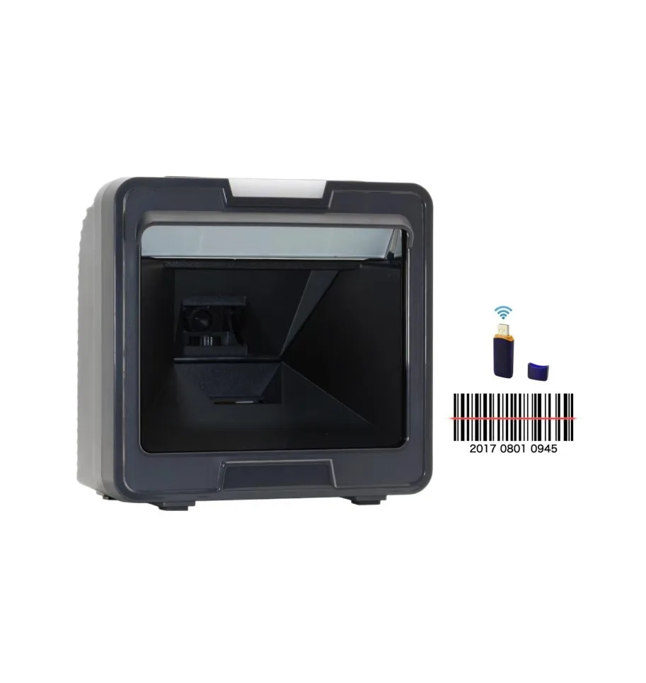 

Hot selling 1d 2d Embedded In-counter Bar Code Scan Reader Desktop Omnidirectional Qr Code Barcode Scanner