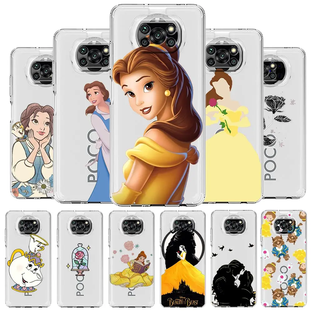 

Disney Beauty And The Beast Phone Case For Xiaomi Poco X3 NFC F3 M3 GT M4 Mi 11 Lite 5G Ultra 11T 11X 12 Pro 11i 12X Clear Cover