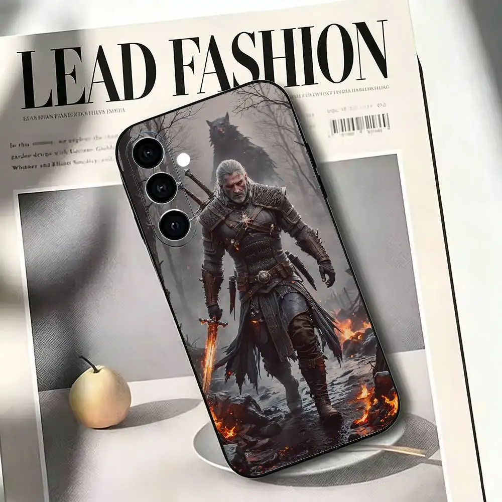 Фото Чехол для телефона Game T-The Witcher W-Wild Hunt-s для Samsung A73 20,21s,22,31,32,52,53,72, мягкий черный корпус №3