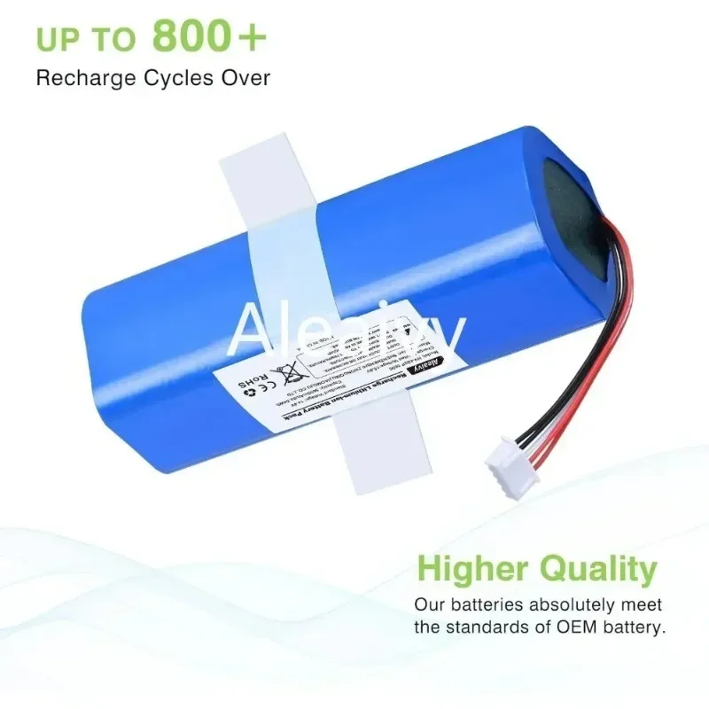 Фото Сменный аккумулятор 14,4 В для ECOVACS Deebot Ozmo 950 T8 T8 + T5Max T10 T9 X1 X2 Turbo pro Omni DX96 DX93 Высококачественный робот-пылесос №1