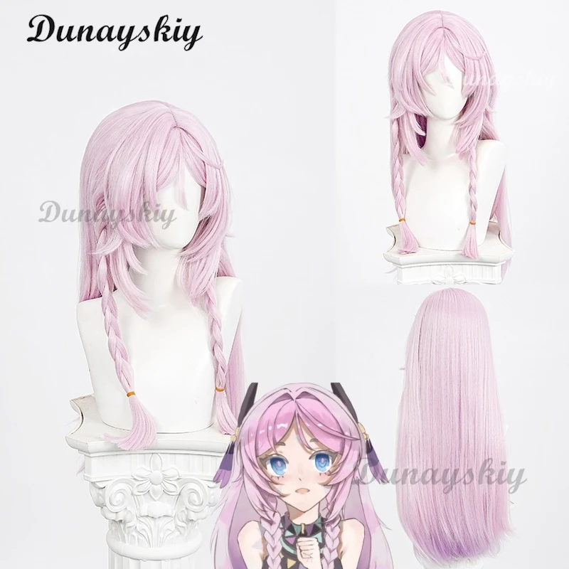 Парик для косплея по мотивам аниме Genshin Impact Citlali длиной 75 см с розовым и фиолетовым