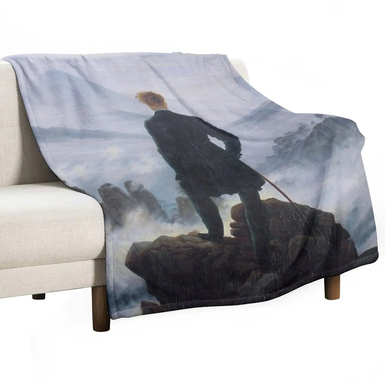 Одеяло Casper David Friedrich's Wanderer над морем тумана самое мягкие туристические одеяла