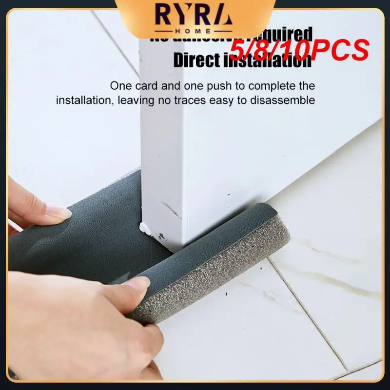 

5/8/10PCS 93*10*3cm Seal Strip Dustproof Soundproof Double Silicone Rubber Doorstop Draft Protector Blocker Sealer Soundproof