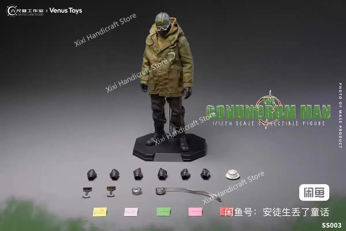 Фото В наличии: Оригинальная коллекционная фигурка Venus Toy SS003 Riddler, масштаб 1/12, 6 дюймов, полностью подвижная, коллекционная модель, игрушка, подарок. №2
