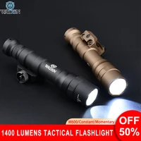 wadsn tactical surefir m600 m600df weapon scout light led 1400 lumens rifle scout hunting flashlight for 20 mm picatinny rail