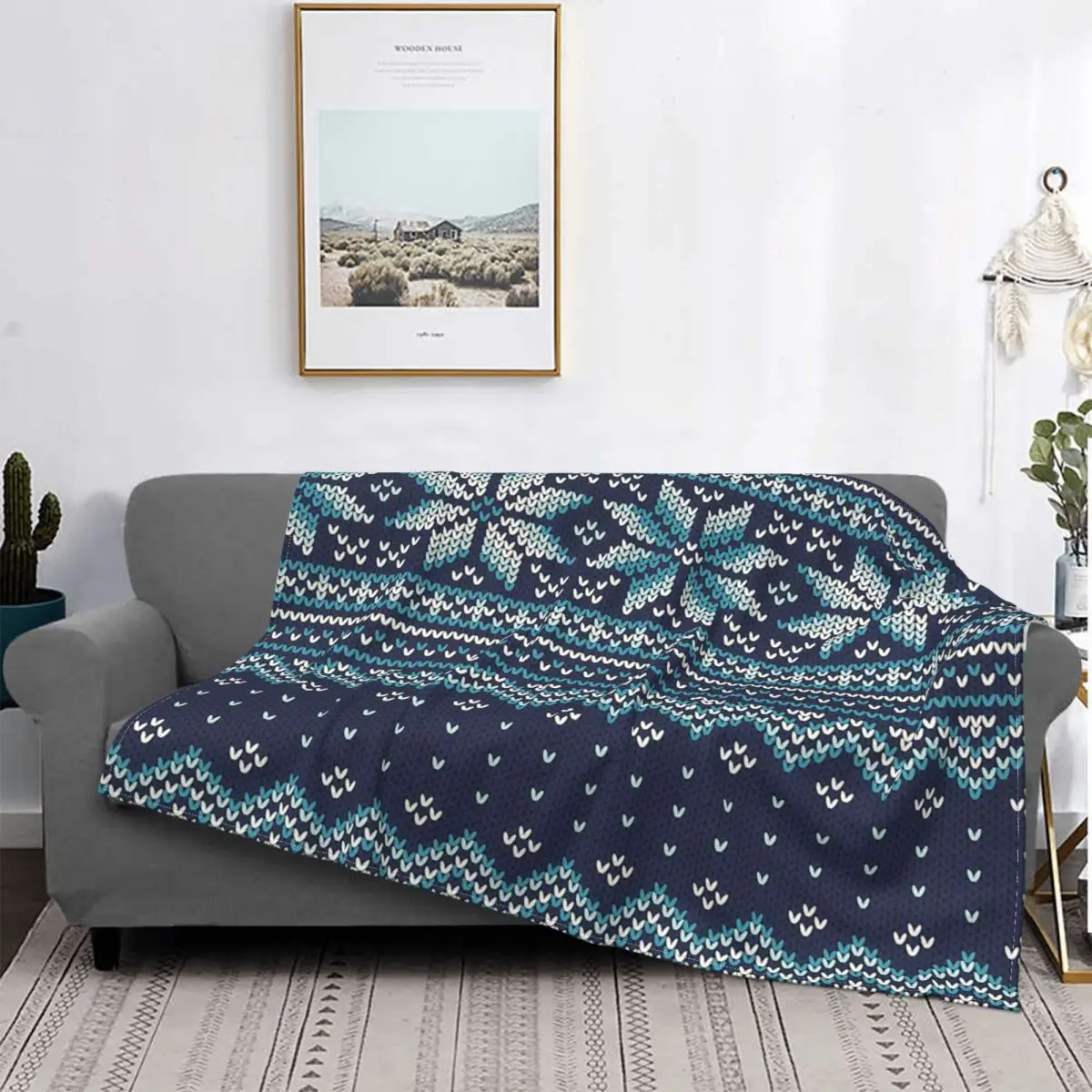 

Geometric Bohemian Blanket Fleece Decoration Vintage Multifunction Ultra-Soft Throw Blankets for Sofa Outdoor Plush Thin Quilt
