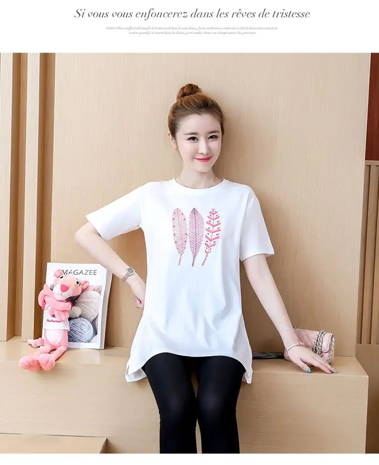 

Maternity Pregnant Baby Loading 2022 Funny Women T Shirt Girl Shirt New Mom gray Big Size Clothes