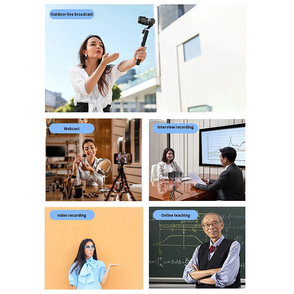 Беспроводной микрофон Bluetooth-совместимый с зажимом