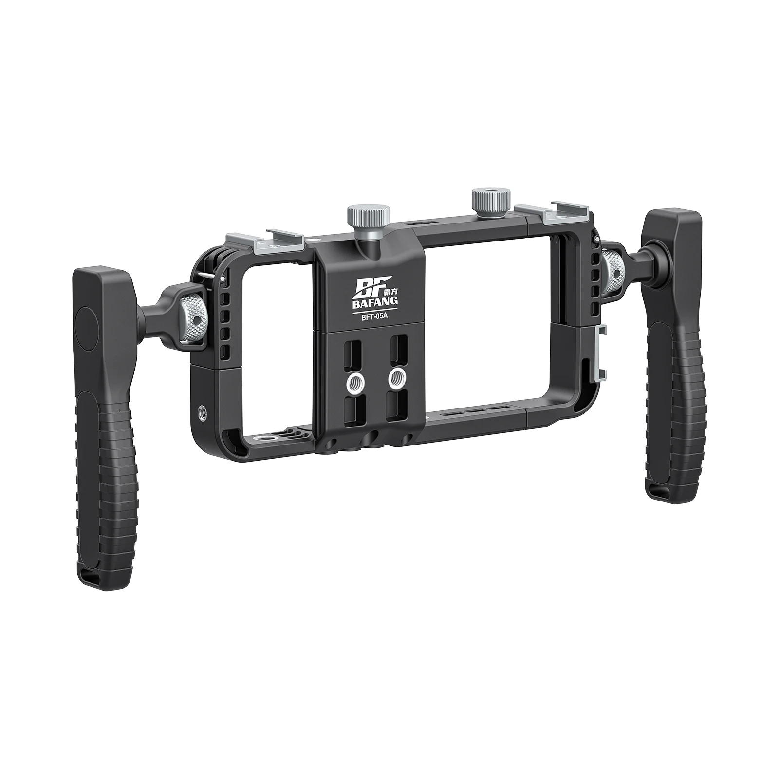 Фото BFT-05A Клетка для телефона с 360° °   Ручка и крепление для фильтра Bluetooth, легкая пластиковая установка для видеоблогов, поляризатор для iPhone Android №4