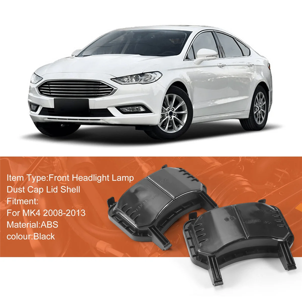 1 пара Пылезащитная Крышка для передней фары автомобиля Ford Mondeo MK4 2008 2009 2010 2011 2012