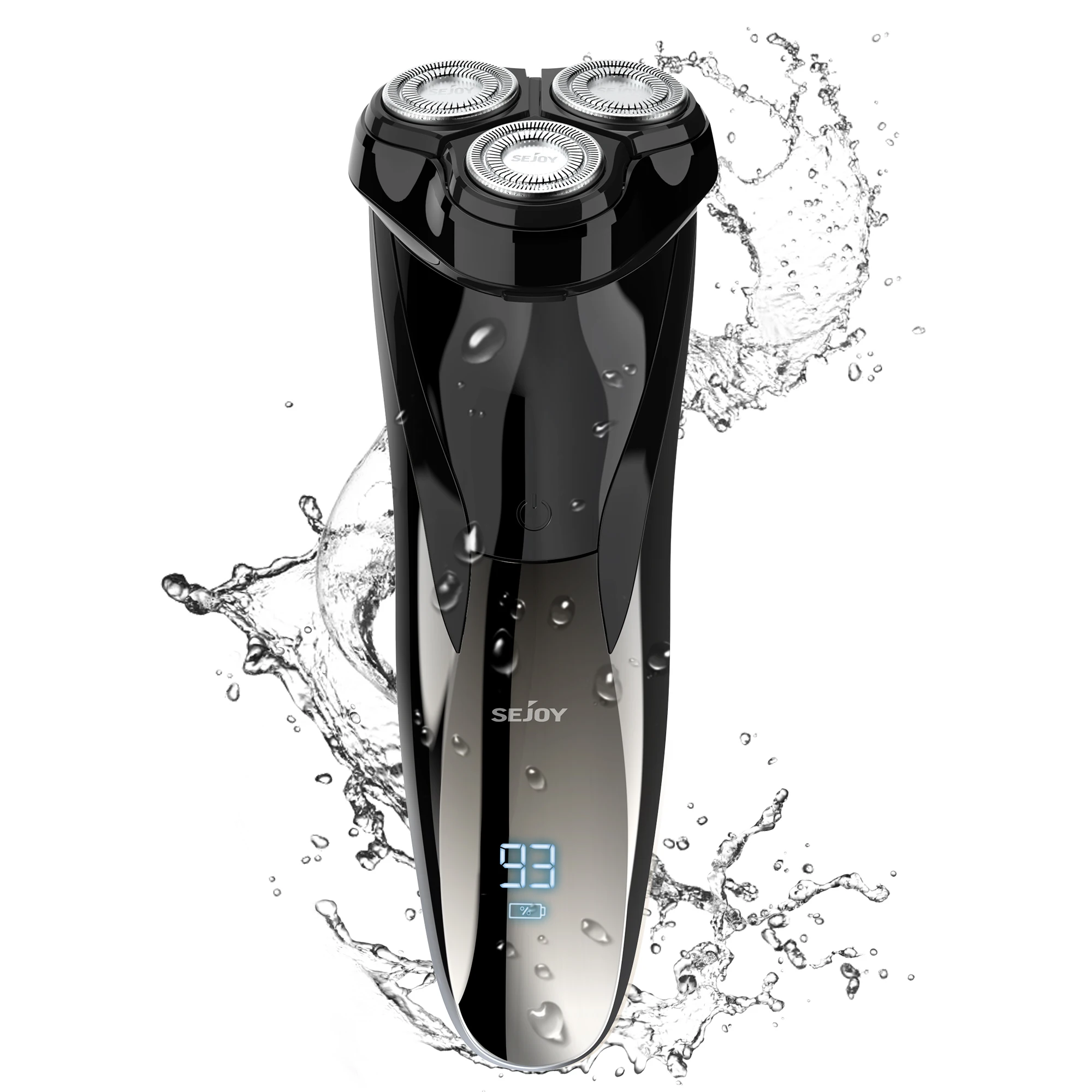 Мужская электрическая бритва Sejoy 3D USB перезаряжаемая 5 Вт с ЖК-дисплеем