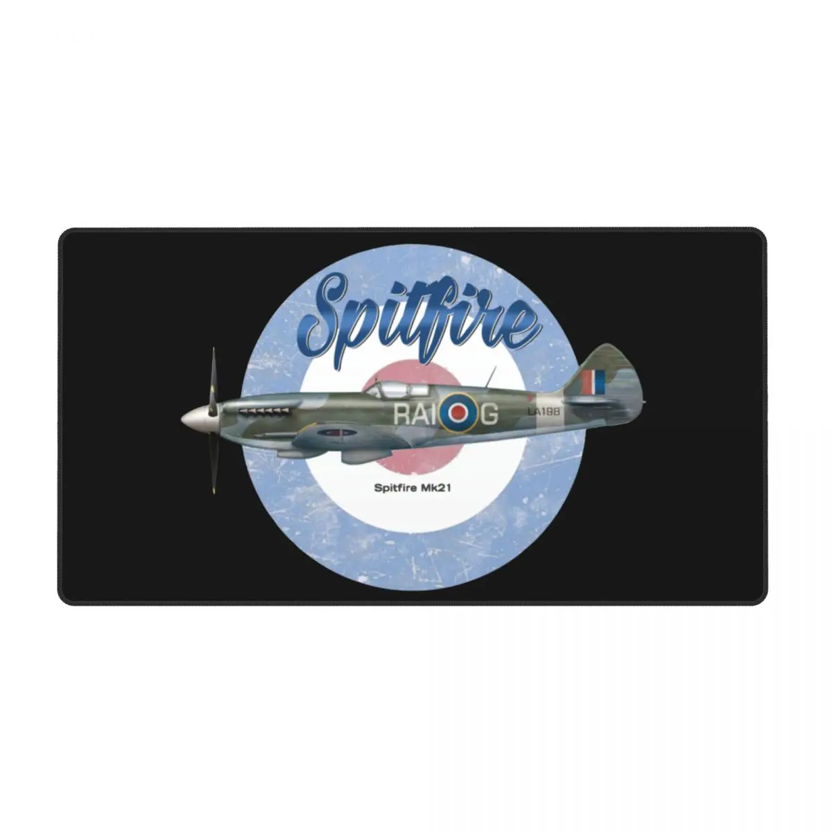 

Spitfire Mk21 Gaming Mouse Pad Keyboard Desk Mat Fighter Plane WW2 War Pilot Aircraft Airplane Printing Mousepad for Computer