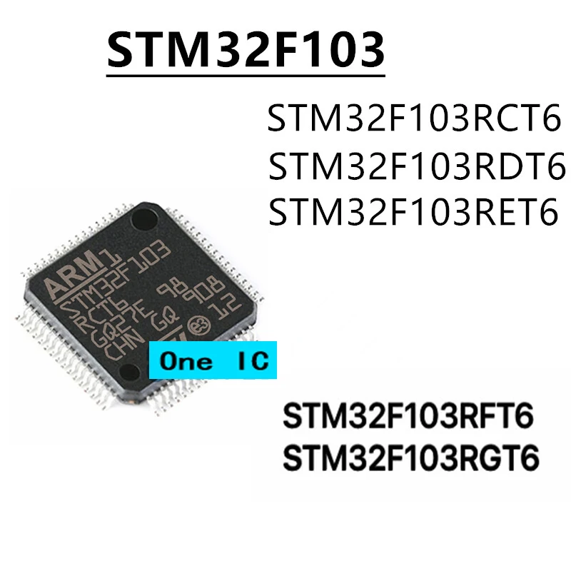 

2pcs STM32F103RCT6 STM32F103RDT6 STM32F103RET6 STM32F103RFT6 STM32F103RGT6 STM32F103 LQFP-64 Brand New Original Genuine Ic