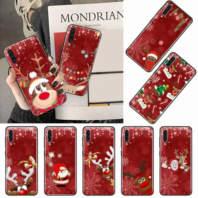 

Christmas deer happy new year Phone Case For Samsung galaxy A S note 10 12 20 32 40 50 51 52 70 71 72 21 fe s ultra plus