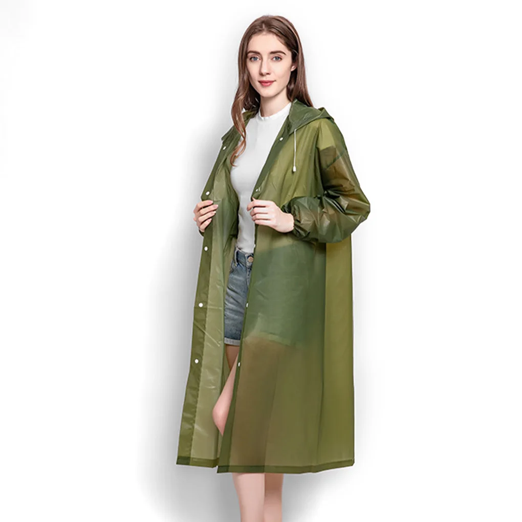 Portable Fashion Thickened Waterproof Rain Coat Men Women Black Multicolor Camping Waterproof Rainwear Suit