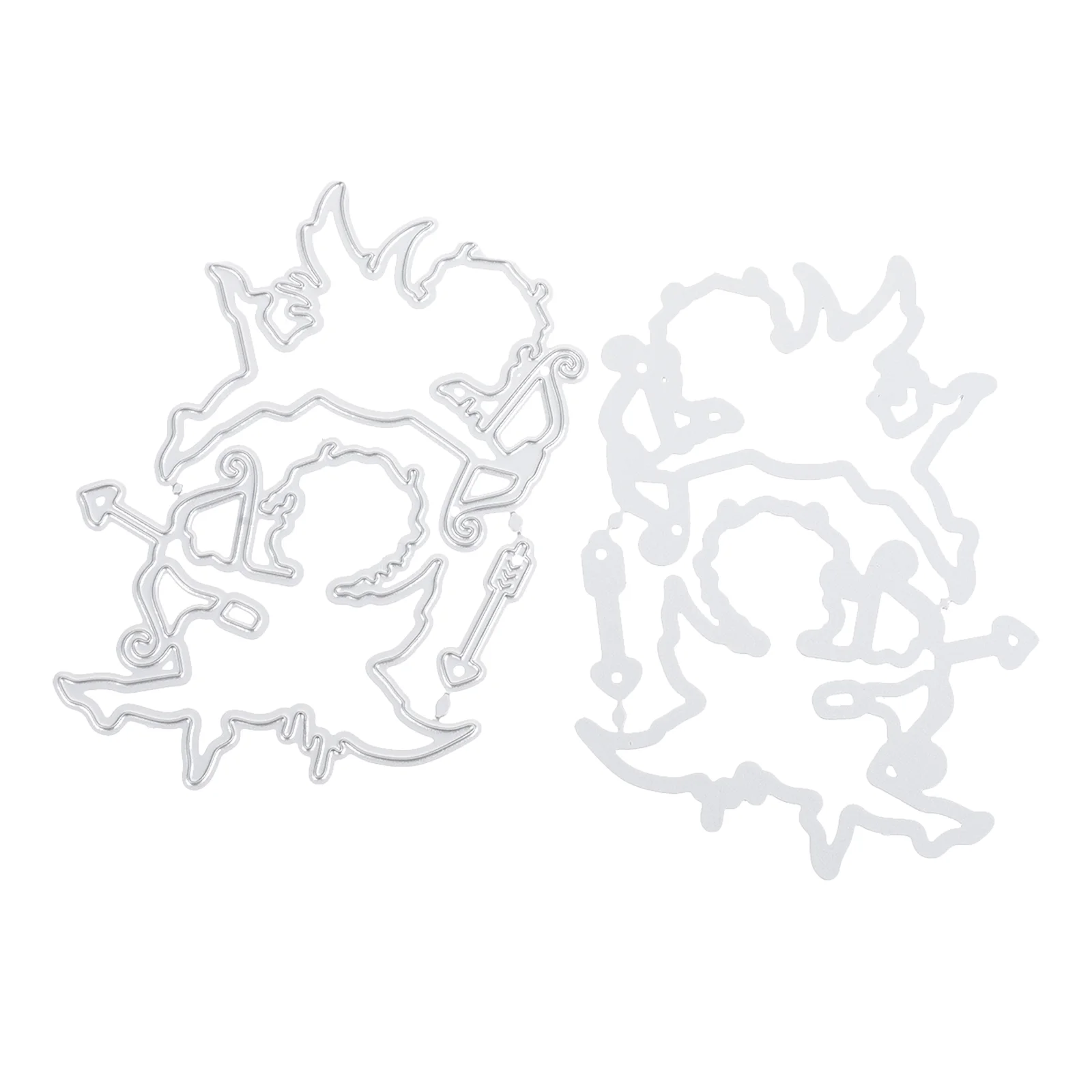 

2pcs Cupid Cutting Dies Carbon Steel Angel Cupid Stencil Cupid Template for Scrapbooking Paper